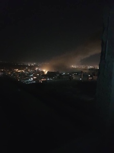 PHOTO: Unconfirmed image of smoke rising from research facility near Damascus - @AlSuraEnglish